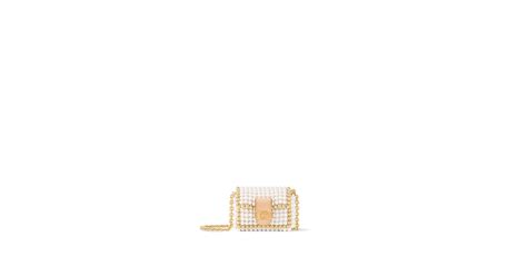 lv pearl bag|Micro Dauphine Pearls Bag S00 .